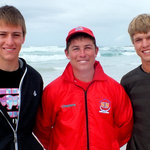 Die drie helde, Marnus Coetzee, ArnÃ© Broodryk en Wessel van Hansen.